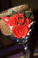 Doodh Plai Glass With Handmade Decoration. 