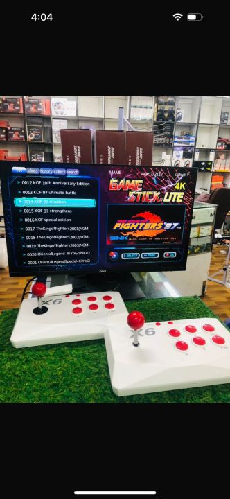 X6 Retro HD Wireless Video Arcade Game Console HDMI-compatible over 20,000 plus games, 2 Player Arcade Joysticks, Wired Arcade Joysticks for kids, Plug and play gaming arcade Joystick and fighting games best arcade joystick for 90s