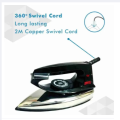 Iron Dry Light weight iron 3LBS Premium Quality  - Dry Iron - Istri -- 1000 Watts | 220V - 240V | 50/60Hz - Lightweight Iron - Electric Iron - Portable Iron - Traveling Iron - Deluxe Metal Cover - Pack of (1)/(2)/(3)/(4). 
