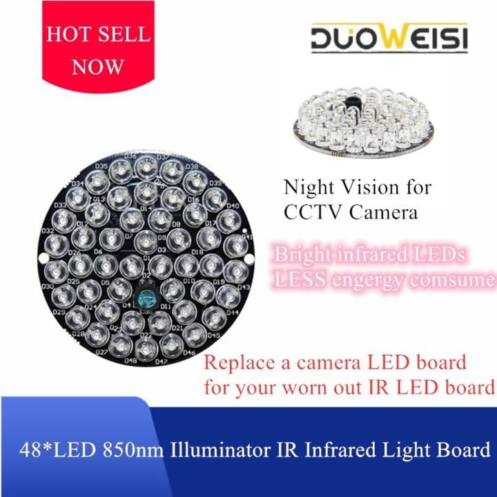 48 LED IR Board 850nm Infrared Illuminator Plate For Dome CCTV Security Camera customized angle optional