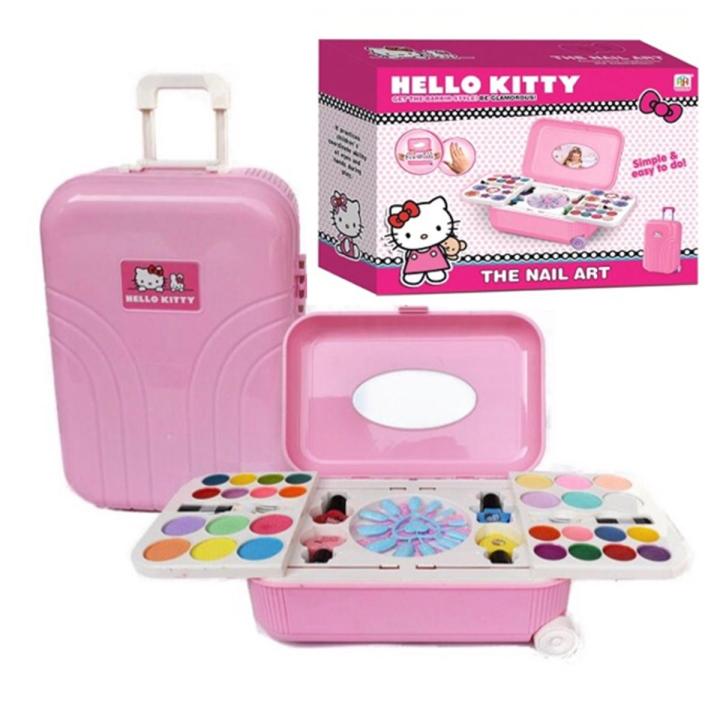 Hello Kitty Carry Makeup BOX and Nail Art Kit Briefcase