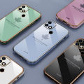 For Infinix Hot 10i Back Cover Luxury 6D Plating Maple Leaf Side Pattern Soft Silicone Square Mobile Phone Case. 