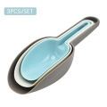 Pack Of 3 Pcs Plastic Measuring Spoon's- Scoopers for Containers-  Flour Grain Candy Coffee Bean Ice Scoops Shovel Party Buffet Tools-  Multi Use Sturdy Ice Scoop- 3 Different Size's Spoon's. 