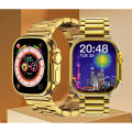 M9 Ultra Max Gold Edition Luxury Stainless Steel smart watch. 