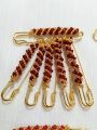 Elegant Hijab Pins – Pack of 6 Fancy Safety Pins with Seed Beads. 
