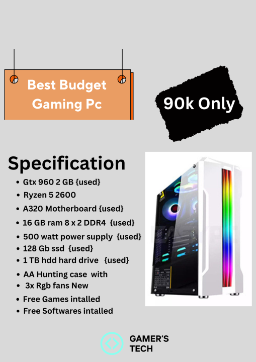 EDITING , WORKING AND GAMING PC