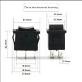KCD1 Push Button Switch 15x21mm 2 /3 Pin SPST Mini switches 10A/125V 6A/250V Snap-in On-OFF ON-OFF-ON Boat Rocker Switch. 