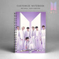 BTS Logo Printed Notebook with free gift, BTS Army, KPOP, STRAY KIDS, SEVENTEEN, Fully Customized Perfect Gift For Army. 
