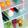 New Refrigerator Pad Washable Antibacterial antifouling Mildew Moisture Absorption Table Mat Fridge Magnet Pads 45cmx30 (Same Colours 4PCS). 