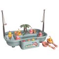 Fish Catching Game Fishing Game With Water Circulation Pool With Water Fountain Function. 