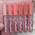 6 pcs Nude Red Matte Lipgloss Liquid Lipstick Set of 6 Shades Matte Nude Colors Lip Sticks. 