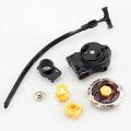 Fusion Top Rapidity Fight Metal Master Beyblade 4D Launcher Grip Set Collection. 