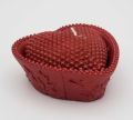 RED COLOR HEART SHAPE CANDLE ANNIVERSARY CELEBRATION CANDLE. 