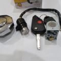 3 pieces lock set computerised key and smart key push button for Honda cd70 and all China cd 70cc ignition on off handle lock fuel cap lock standard quality. 