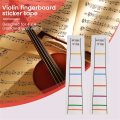 4/4 Violin Fretboard Sticker Fingerboard Marker Fiddle Learn Note Chart Tape 2Pcs. 