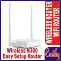 TENDA / ROUTER N300/ WIRELESS N300 EASY SETUP ROUTER WIRELESS WIFI ROUTER EXTENDER HOME NETWORK 4 PORTS 300MBPS DOUBLE ANTENNA ROUTER. 