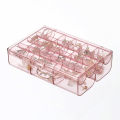 24 Grid Transparent Acrylic Jewelry Box organizer. 