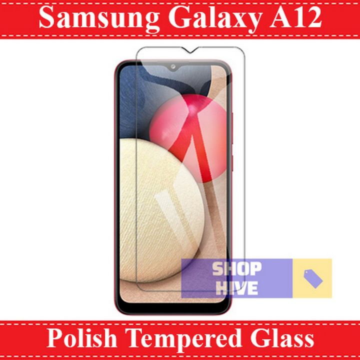 Samsung A12 Glass Protector Polish Tempered Glass