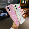 YIWESAN Case For vivo v9 Case Cartoon Cute Lotso Bear Side New Design Phone Case Square Edge Pattern Silicone Softcase Luxury Plating Casing Full Cover Camera Shockproof Protection Cases. 