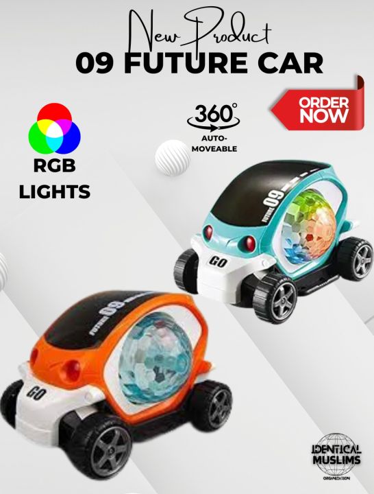 Future 09 Auto Move Car Toy with RGB LED Lights & Music – Interactive ...