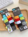 8 Pieces Velcro Cable Tie Organizer Set - Nylon Releasable Cable Ties - Self Adhesive Fastener Tape -  Nylon Cable Tie Zip Tie - Velcro Tape Cable Organizer Holder - Wire Holder. 