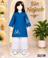Bin Najeeb Kids Embroidered 2 Piece Suit Embroidered Kurti & Trouser. 