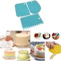 Cake Scraper Smoother Tool Set, DaKuan 3 pcs Cake Smoothing Cutter Plate Tool Combo, Cake Icing Scrapper Cake Edge Decorating Tool.. 