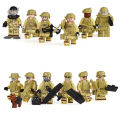 12PCS SWAT Marines Police Warrior legoingly Minifigures Building Blocks Compatible Lego Dolls with Accessories Figures Brown Dog Children Cartoon Characters Toy Boys Gifts. 