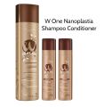 W One Nanoplastia Pack of 3 Shampoo Conditioner Hair Straightening Treatment Floractive 1000ml. 