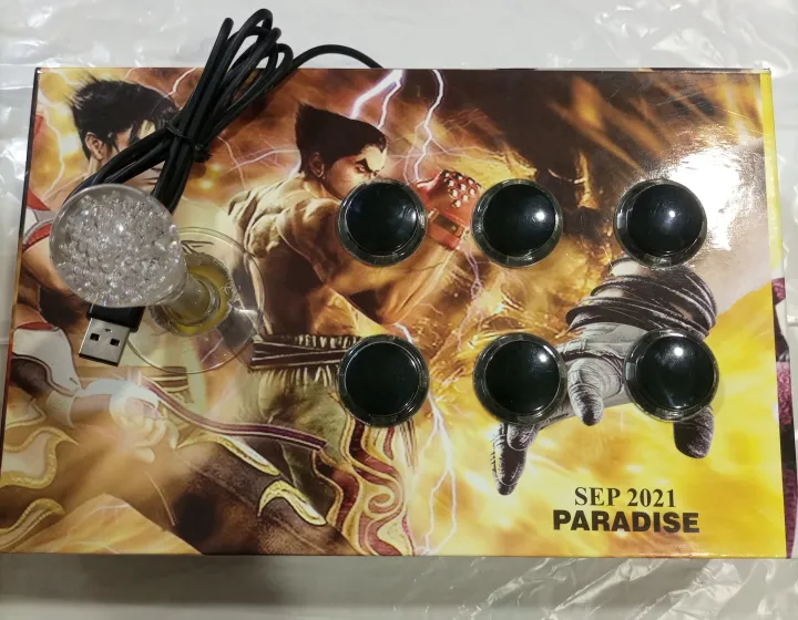 Buy%201%20Get%201%20Free%20Fancy%20Smooth%20Usb%20Game%20Controller%20Joystick%206%20Black%20Buttons%20Game%20Arcade%20Made%20Of%20Wooden%20Box%20Panel%20For%20PC%20Laptop%20Computer%20For%20Win7/8/10%20XP%20-%20Image%205