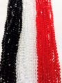 4mm Round Faceted Beads for DIY Crafts. Multicolor Acrylic Crystal Beads. 4 Strings | DIY Jewelry Making, Jewelry, Dress Accessories, Crafts, and Home Décor.. 
