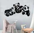 LifeStyle Glory Panda Set home decor Wood Wall Art, home decor Children's Room Wall Decor, home decor Wall Hangings, Wood home Wall Decor, Gifts For Child, Home Decoration, Home Wall Decor. 