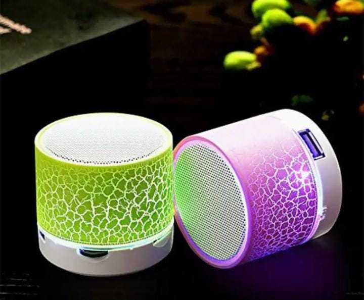 Mini Portable Bluetooth & Rechargeable Speaker with Light + SD Card ...