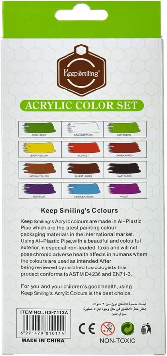 Openness%20-%20Pack%20of%2012%20Acrylic%20Paints/Colors%20-%206ml%20Each%20Tube%20-Keep%20Smiling%20-%20Image%203