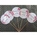 Customize Qabool hai topper with names 12pcs - Pack of 12 Customize Name Nikkah Cupcake and Mithai Toppers - Qubool Hai Mithai Toppers with Name - Customize Mithai toppers Pack of 12. 