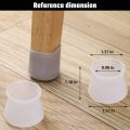 4PCS Furniture Silicon Protection Cover - Chair Leg Caps Silicone Floor Protector Anti-Slip Bottom Chair Pads - Without Marks. 