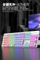 TRANSPARENT MECHANICAL KEYBOARD RGB RAIKU L1000 HIGH QUANLITY 19 MODES OF LIGHT PROFESSIONAL GAMING KEYBOARD. 