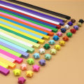 BataBata 540 Sheets Lucky Origami Stars Paper Strips Double Sided Origami Stars 27 Color Decor Folding Paper For Arts Crafting Supplies. 