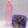 Pack of 2 Frozen lunch box with water bottle. 