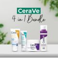 CeraVe Developed With Dermatologists Skin Care Kit Night Cream Retinol Serum Acne Foaming Cream Cleanser Hydratib Mineral Sun Screen 4pcs box . 