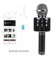 Best Microphone WS 858 for clear speaking professional karaoke speaker Wireless Bluetooth Hifi Speaker plus an original aux cable with mic. 