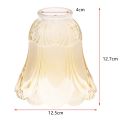 Ceiling Fan Chandelier Frosted and Clear Glass Lamp Shade Replacement. 