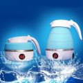 Sutai new design small mini Travel Collapsible, Portable,  foldable timer silicon electric kettle,- 600ML. 