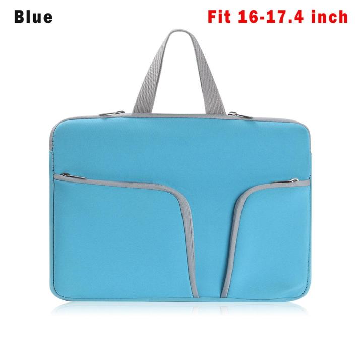 【BestGO】Fashion Laptop Bag Double Zip Soft Handbag Laptop Case Case 11 13 14 15 17inch