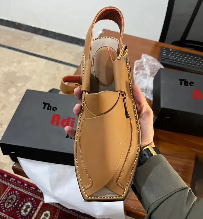 Peshawari%20Chappal%20Kheri%20for%20Men%20Hand%20Made%20-%20Matt%20Folded%20Upper%20-%20Footwear%20Pure%20Leather%20-%20Camel%20Color%20-%20The%20Adi%20Store%20-%20Image%205