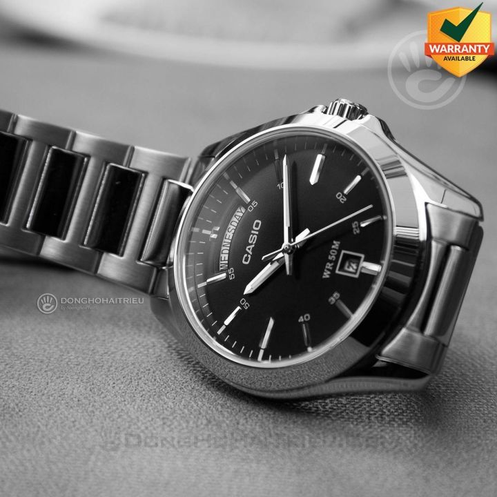 Original Casio - MTP-1370D-1A1VDF - Stainless Steel Wrist Watch for Men