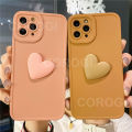 For Vivo Y15 Cover Fashion Klein Blue Love Heart Matte Phone Case Camera Lens Protection Soft Liquid Silicone Shockproof Protective Back Cover. 