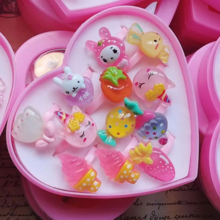Cartoon Children's Finger Rings 12pcs/lot Children's Cartoon