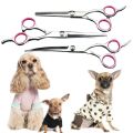 【Sooledead】Blade Scissors for Dogs/Cats Stainless Steel Dog Cat Cutting Hair Barber Up Curved / Down Curved Claps. 