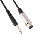 5m/10m XLR Cable Female to 6.5mm Plug Microphone Mic Audio Cable Wire Cord. 